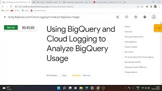 Using BigQuery and Cloud Logging to Analyze BigQuery Usage | Qwiklabs
