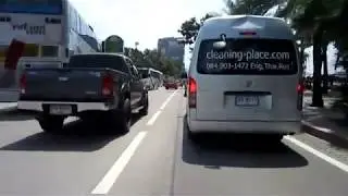 Pattaya Beach Road drive by