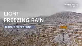 Light Freezing Rain Sleep Sound - 10 Hours - Black Screen