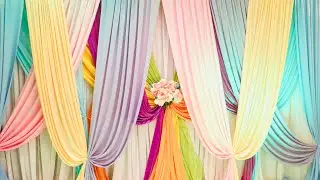 DIY: EASTER THEME BACKDROP TUTORIAL | STAGE DRAPING | EVENT BACKDROP SET UP