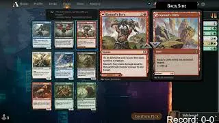 MTG Arena: Zendikar Rising Draft and Tinkerer's Cube draft