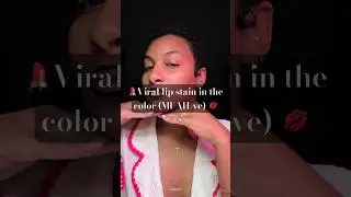 Viral lip stain in the color (MUAH-ve) on melanin rich skin💄💋