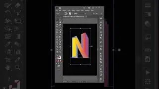 Creative N Letter Typography  #reels #photoshop #graphicsart #graphicdesign #graphicwork #logo #art