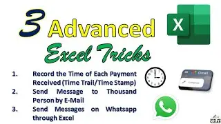 3 Advanced Excel Tricks and Tips | Learn Ms-Excel Shortcuts and Formulas