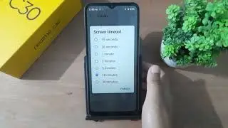 how to change Screen time out on realme c30, realme screen time out setting