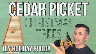 Create a Stunning Rustic Cedar Picket Christmas Tree for Outdoor #Decor! 🎄✨