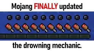 Mojang FINALLY updated the drowning mechanic.
