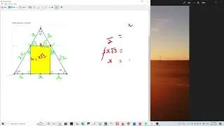 Fraction of an equilateral triangle - mathematics is fun - solved