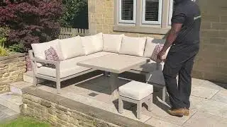 How to Adjust a Piston Operated Garden Table | JB Furniture