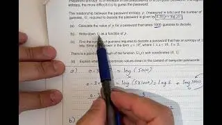 IB DP Math Exam - Paper 1 a Logarithmic Functions and Exponential Functions