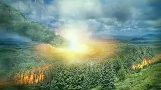 Meteor explosion speed art photoshop