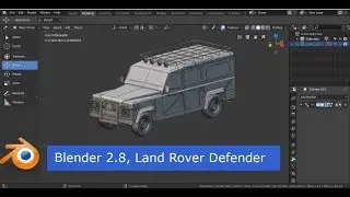 Modeling Land Rover Defender in Blender 2.80 beta, final part