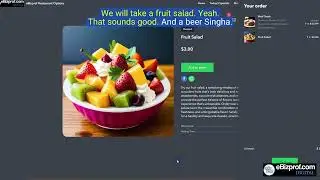 eBizprof Restaurant site filtering and ordering demo