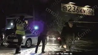 Водитель Весты был задержан ИДПС на Марии Поливановой в Сургуте
