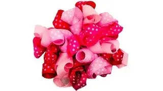 How To Make A Curly Loop Ribbon Hair Bow