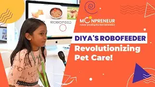 Meet Diya: Young Innovator Behind Robofeeder at MoonBattle 2024!