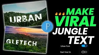 Trending Name Art Video Editing 100% Viral 🔥🔥? Urban Jungle Font Photo Editing