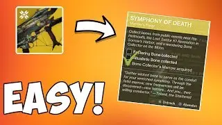 Destiny 2 | EASY Bone Collector Kill for Symphony of Death Quest! Get Deathbringer Fast!