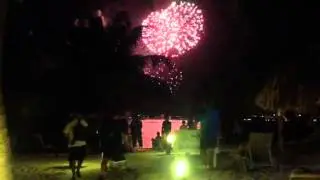 A few seconds of 4th of July Firework in Aruba