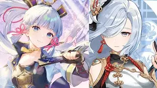 How Much Does Shenhe buff Ayaka - [Genshin Impact]