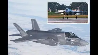 Moment first of Britain’s new £150m F 35 Lightning f ighter jets takes off from US on way to