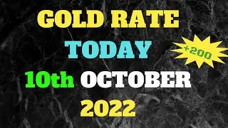 Gold Rate 10th October 2022, decrease of ₹200 #goldratetoday #goldrate #goldratetodaylive #gold