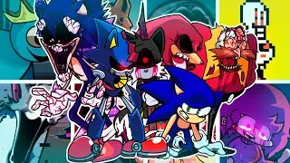 TRIPLE TROUBLE PENTA PERIL REPHOENIXED but Every Turn a Different Character Sings🎙 (FNF Sonic.exe)