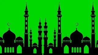 Animated Mosque in Chroma Key| Mosque