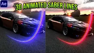3D Animated Saber Lines Effects in After Effects