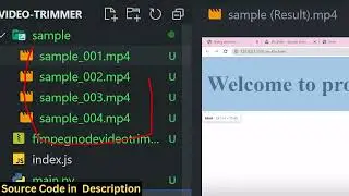 Node.js FFMPEG Video Editor Project to Trim & Merge Videos Using Timestamps and Automate it in CMD