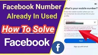 The Phone Number You're Trying To Verify Was Recently Used To Verify A Different Account Facebook