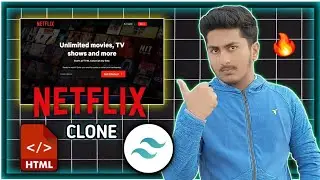 Create Complete Netflix Frontend Clone Using HTML Tailwind CSS & JS 🔥