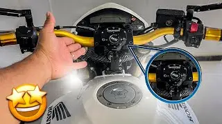 COLOQUEI UM AMORTECEDOR DE DIREÇÃO NA HORNET 🏍️ SERÁ QUE FAZ DIFERENÇA? 🤔🔥