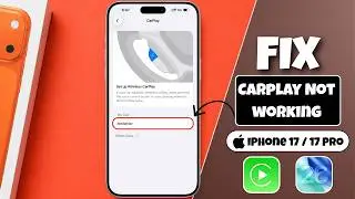 iPhone 17 Pro Max CarPlay Not Working — 3 Fixes That Actually Work!