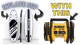 How to inflate a stand up paddleboard with a portable inflator tool - Part 1