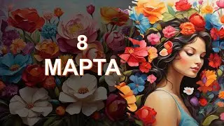 Красивое поздравление с 8 марта  С праздником дорогие женщины