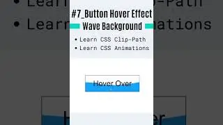 7. Button Hover Effect - Wave Background