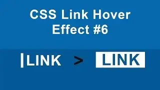 CSS Links Hover (Animation) Effect Type #6 Tutorial