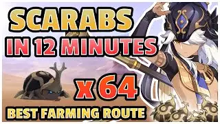 Scarab (Escarabajo Dorado) Fast Farming Route IN 12 MINUTES ! [Genshin Impact]