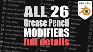 All Blender 3.4 Grease Pencil Modifiers - Detailed Explanations