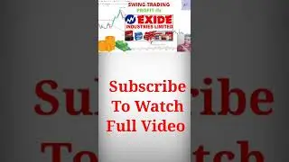 Exide Industries Share Swing Trading Profit...💵 | EXIDEIND