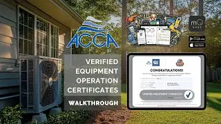 ACCA Verified Equipment Operation Certificates Walkthrough