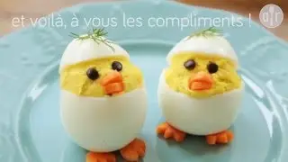 Œufs mimosas déguisés en poussins