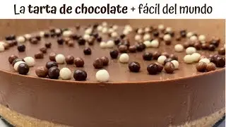 La TARTA DE CHOCOLATE más FÁCIL del mundo | Sin horno