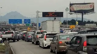 Batu Caves, Sri Gombak sesak teruk hala ke Plaza Tol Gombak