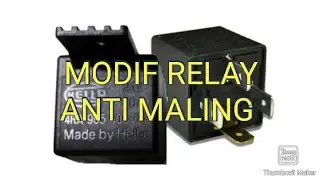 modif relay  pengaman anti maling