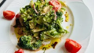 БЕСПОДОБНЫЙ  ЛЕТНИЙ САЛАТ ИЗ БРОККОЛИ Зеленое  Яблоко»🥦🍏/хоть на каждый день
