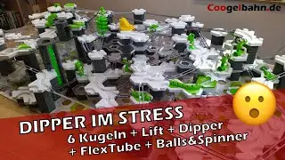 GraviTrax :: DIPPER IM STRESS :: 6 Kugeln Balls&Spinner ➕ Flextube ➕ Dipper ➕ Lift - coogelbahn.de