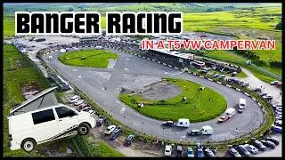 Banger racing Buxton - trackside in a campervan @vanlifegoodies