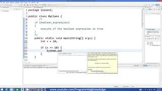 Java Tutorial For Beginners 8   IF   ELSE Statements and Relational Operators